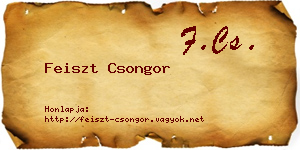 Feiszt Csongor névjegykártya